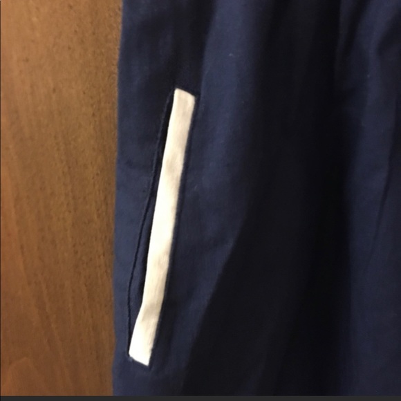 UO COPE Linen Dress in Navy - Picture 5 of 8